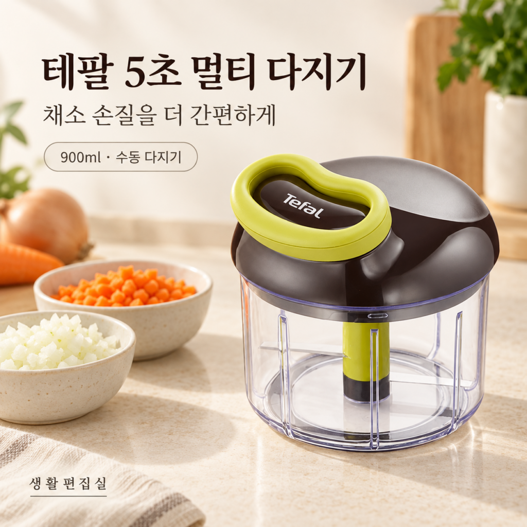 테팔 5초 멀티 다지기 900ml 상세 리뷰｜사용법·세척·장점과 단점 제품 이미지