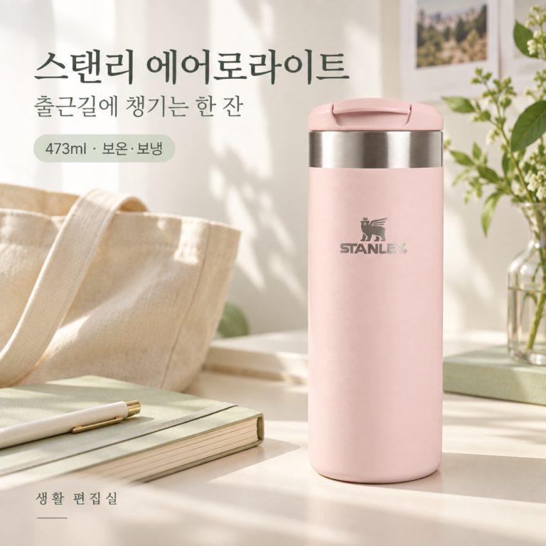 스탠리 에어로라이트 473ml 상세 리뷰｜출근용 텀블러 장점·단점