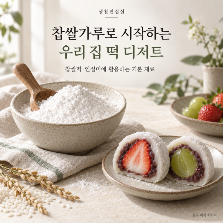 씻어나온 대구농산 찹쌀가루 1kg 상세 리뷰｜활용법과 장단점