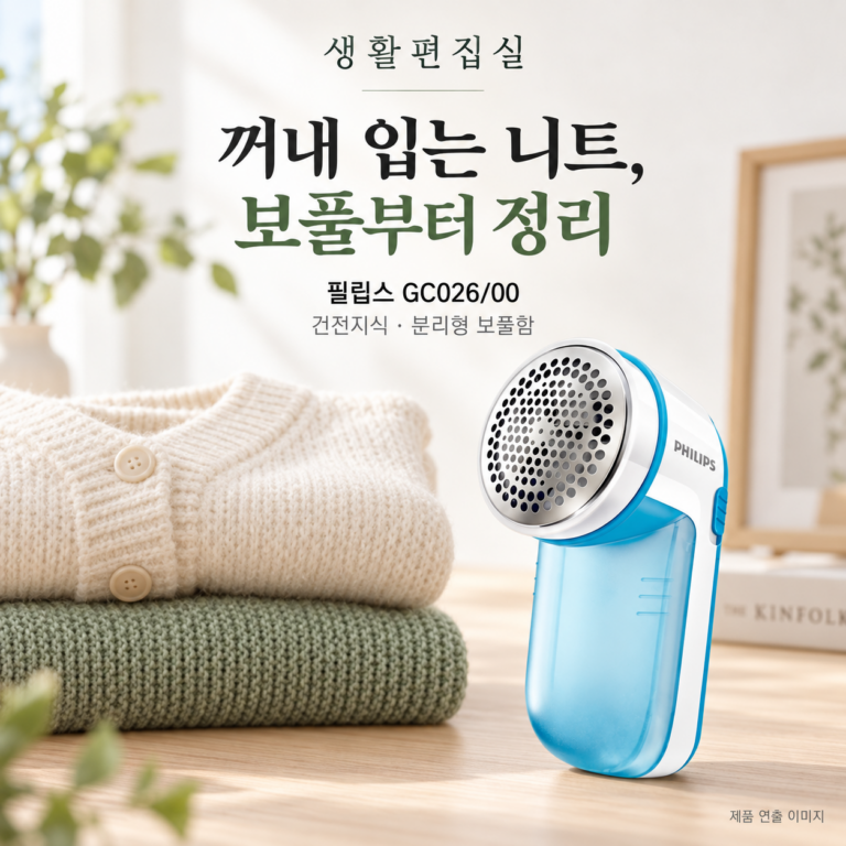 필립스 GC026/00 보풀제거기 상세 리뷰｜니트 관리와 장단점
