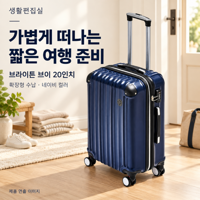 브라이튼 브이 20인치 캐리어 상세 리뷰｜확장 기능·장점·단점
