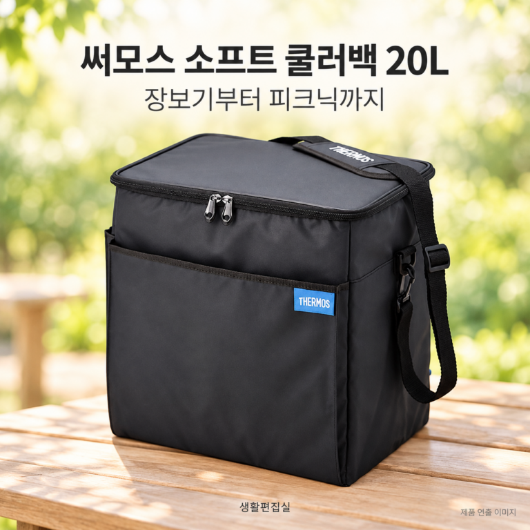 써모스 쿨러백 20L REQ-020K 상세 리뷰｜장보기·피크닉 보냉백 장단점