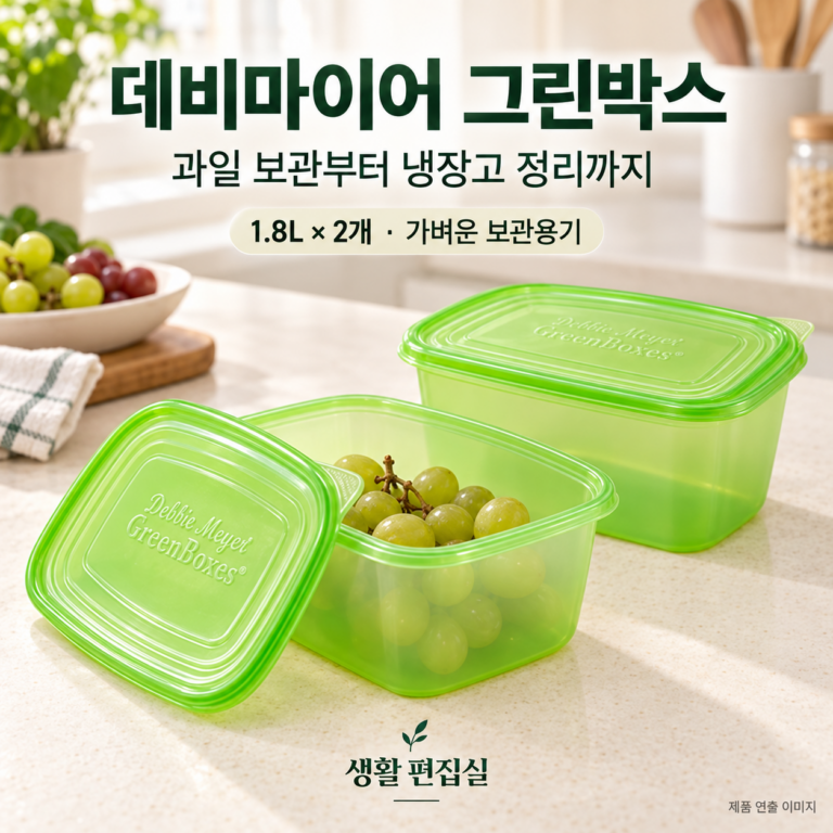 데비마이어 그린박스 1.8L 2개 상세 리뷰｜과일 보관법·장점·단점