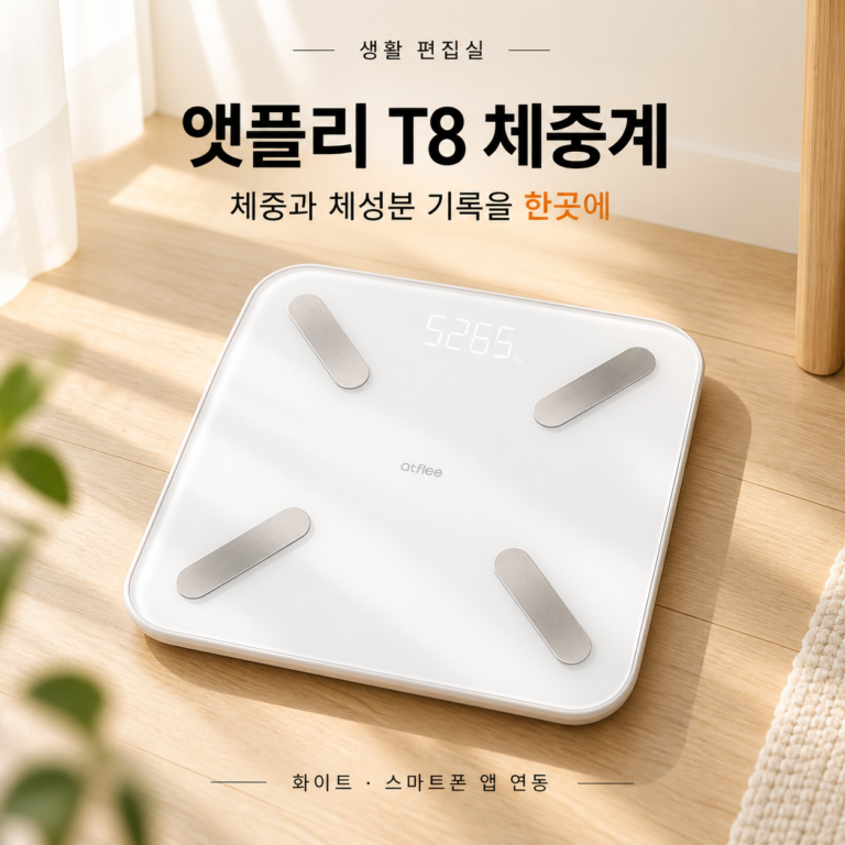 앳플리 T8 스마트 체성분 체중계 상세 리뷰｜앱 연동과 장단점