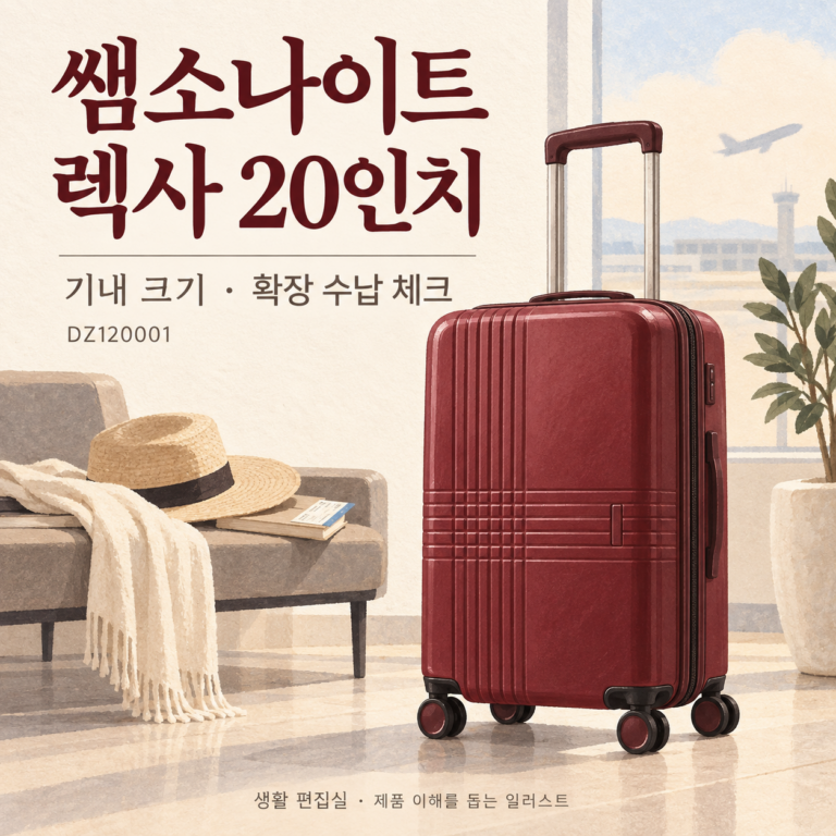쌤소나이트 렉사 REXA DZ1*20001 후기｜20인치 크기·확장 장점·단점 총정리