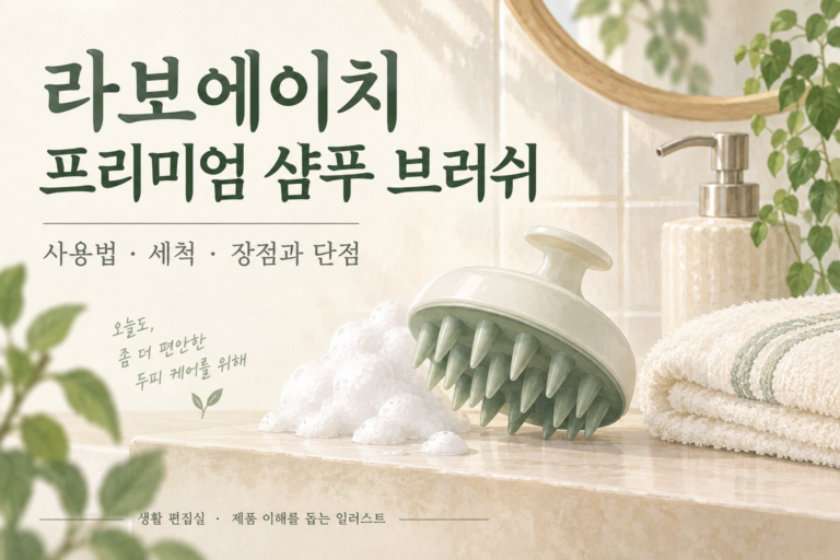 라보에이치 프리미엄 샴푸 브러쉬 후기｜두피 관리·사용법 장점·단점 총정리