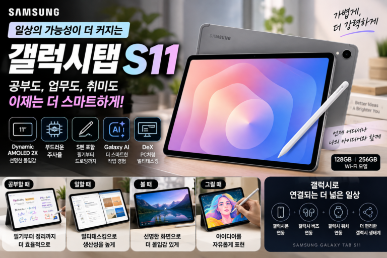 갤럭시탭 S11 SM-X730N 256GB 후기｜장점·단점 총정리